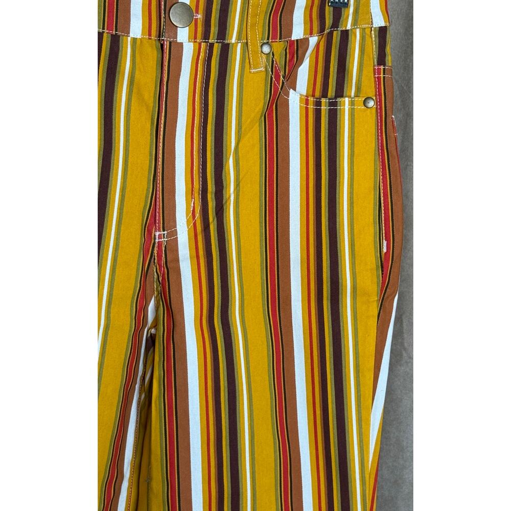 Unique Vintage 1960’s Retro Stripe Wide Leg Pants XS NWOT - Picture 4 of 6